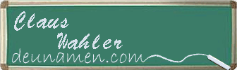 Claus Wahler Visitenkarte